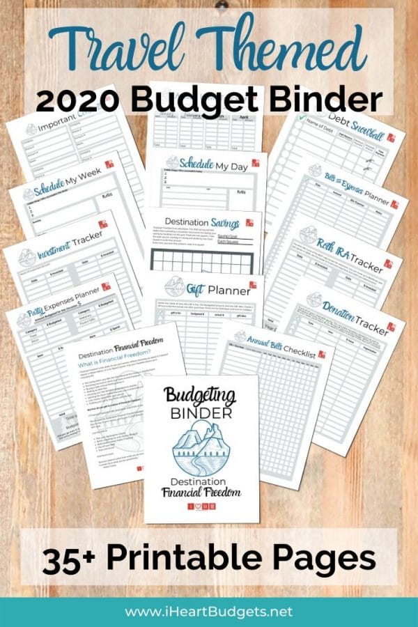 Travel Themed Budget Binder